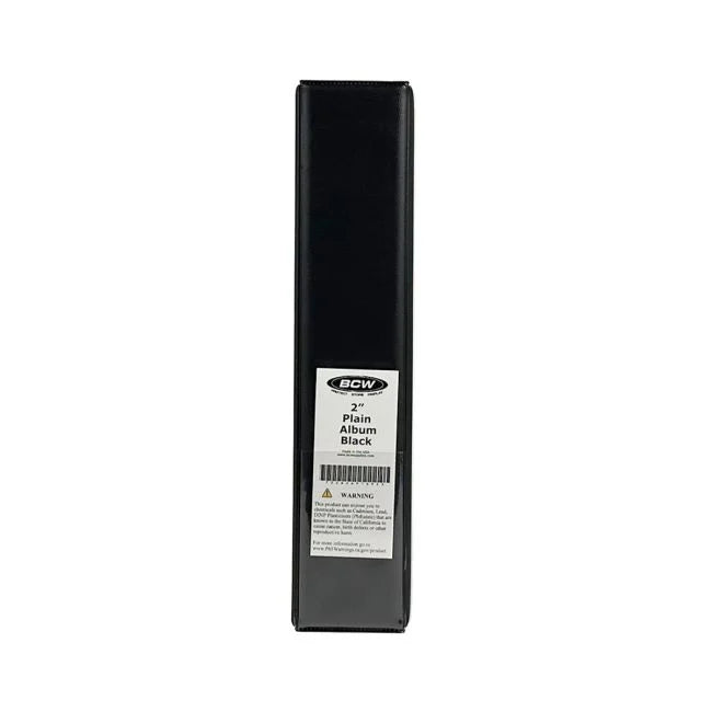 2 in. Album - Plain - Black