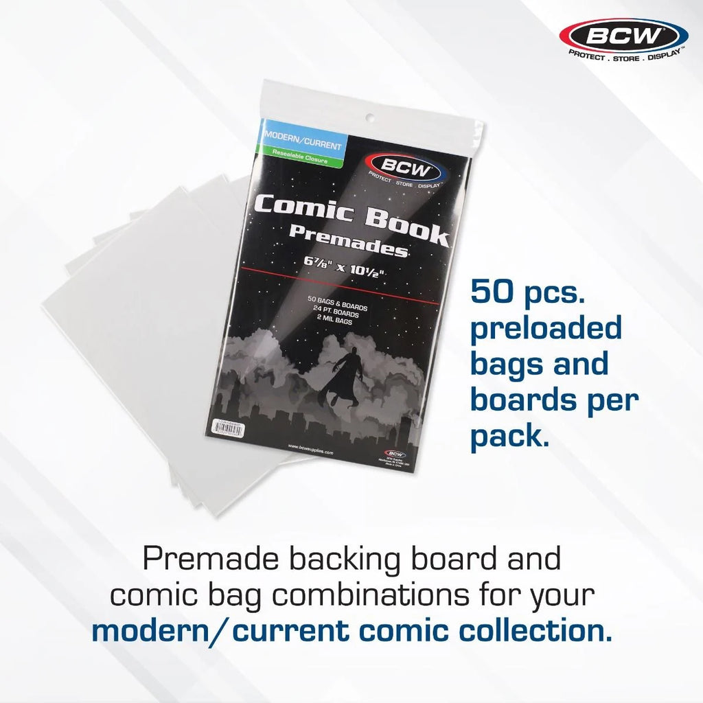 Premade® Resealable Current Comic Bag and Board