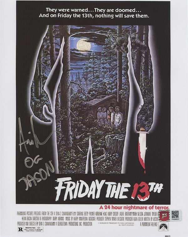 Ari Lehman Signed "Friday the 13th" 8x10 Photo Inscribed "OG Jason" (PA)
