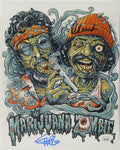 Cheech Marin & Tommy Chong Signed "Marijuana Zombie" 8x10 Photo (JSA)