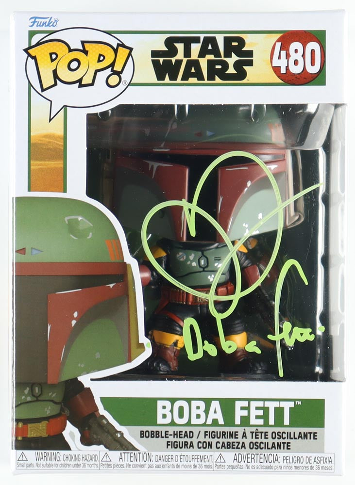 Daniel Logan Signed "Star Wars" Boba Fett #480 Funko Pop! Bobble-Head Vinyl Figure Inscribed "Boba Fett" (PA)