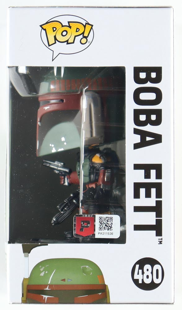 Daniel Logan Signed "Star Wars" Boba Fett #480 Funko Pop! Bobble-Head Vinyl Figure Inscribed "Boba Fett" (PA)