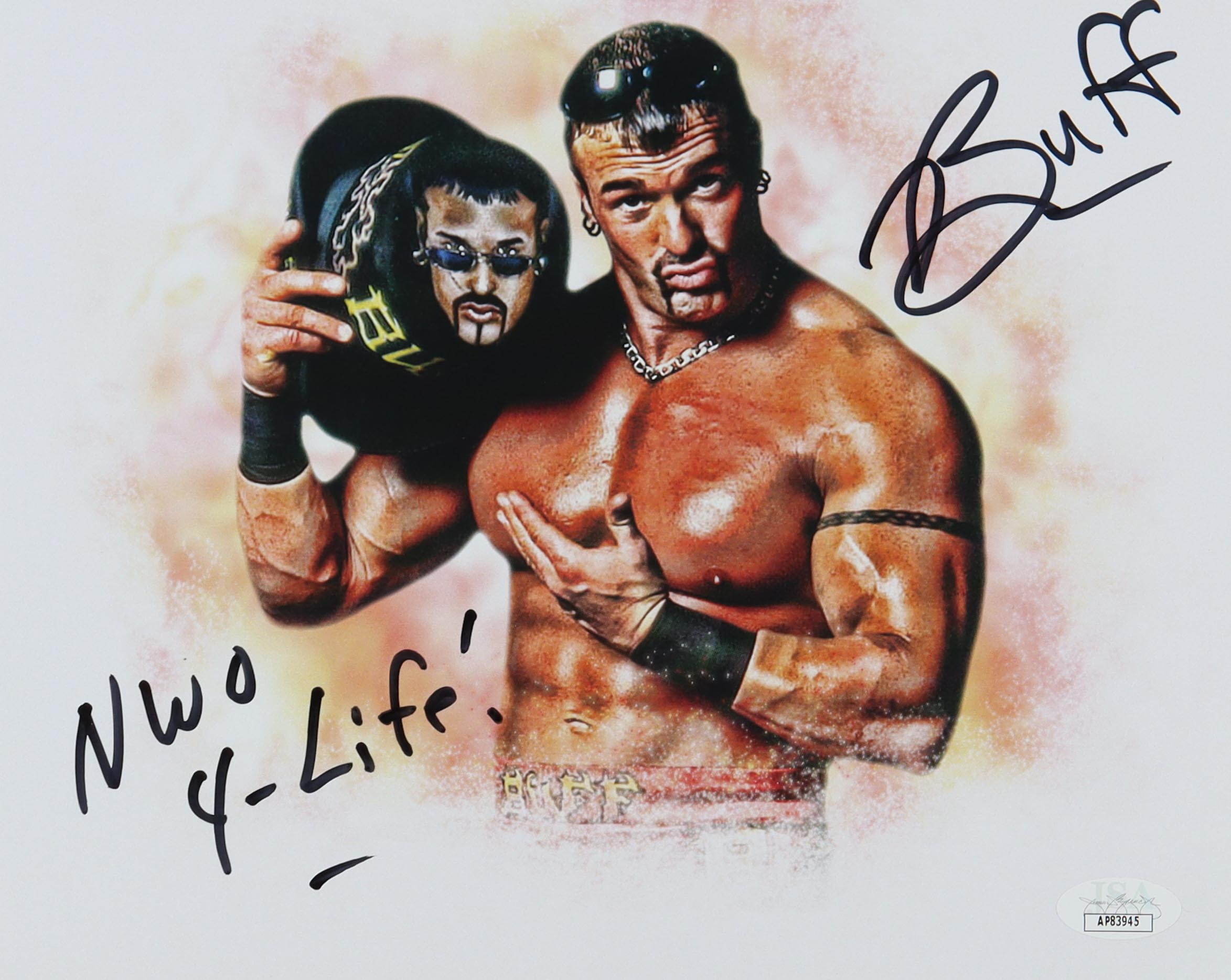 Buff Bagwell Signed 8x10 Photo Inscribed "NWO 4-Life" (JSA)