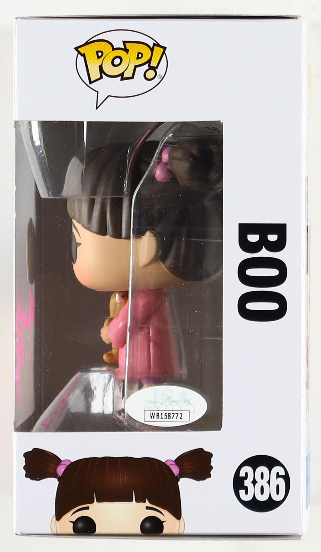 Mary Gibbs Signed "Monster's Inc." #386 Funko Pop! Inscribed "Boo" (JSA)