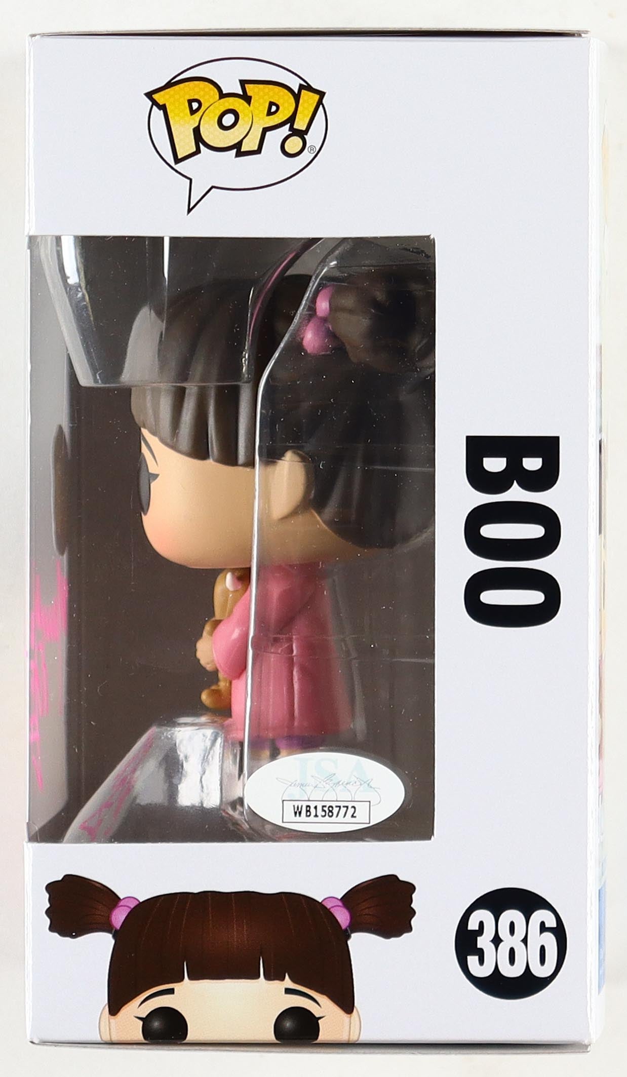 Mary Gibbs Signed "Monster's Inc." #386 Funko Pop! Inscribed "Boo" (JSA)