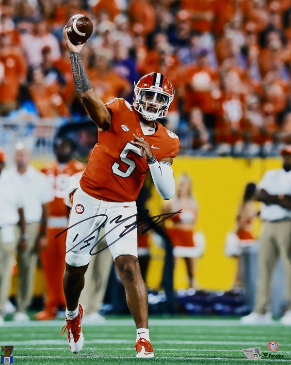 DJ Uiagalelei Signed Clemson Tigers 8x10 Photo (Fanatics)