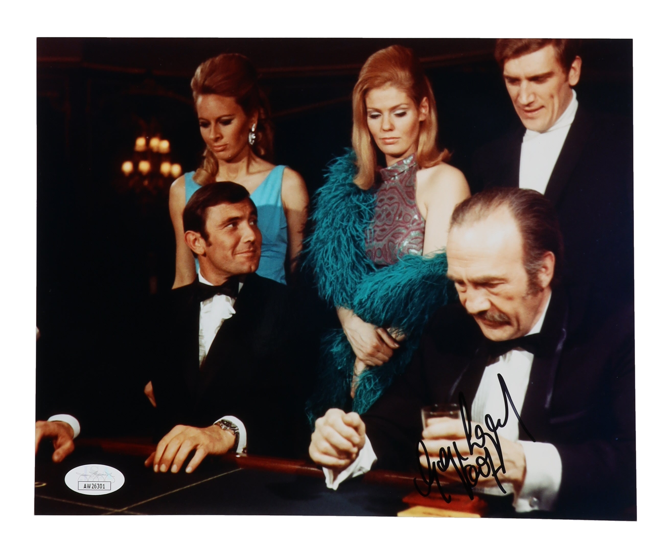 George Lazenby Signed "On Her Majesty's Secret Service" 8x10 Photo Inscribed "007" (JSA)