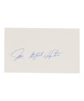 Jim "Catfish" Hunter Signed Index Card (JSA)