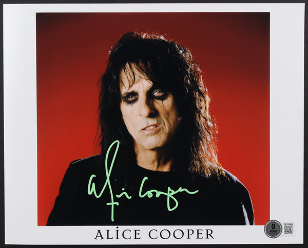 Alice Cooper Signed 8x10 Photo (Beckett)