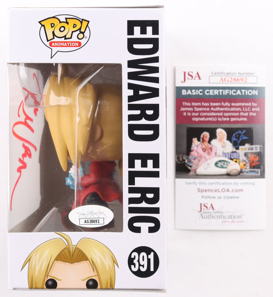 Vic Mignogna Signed "Full Metal Alchemist" #391 Edward Elric Funko Pop! Vinyl Figure (JSA)