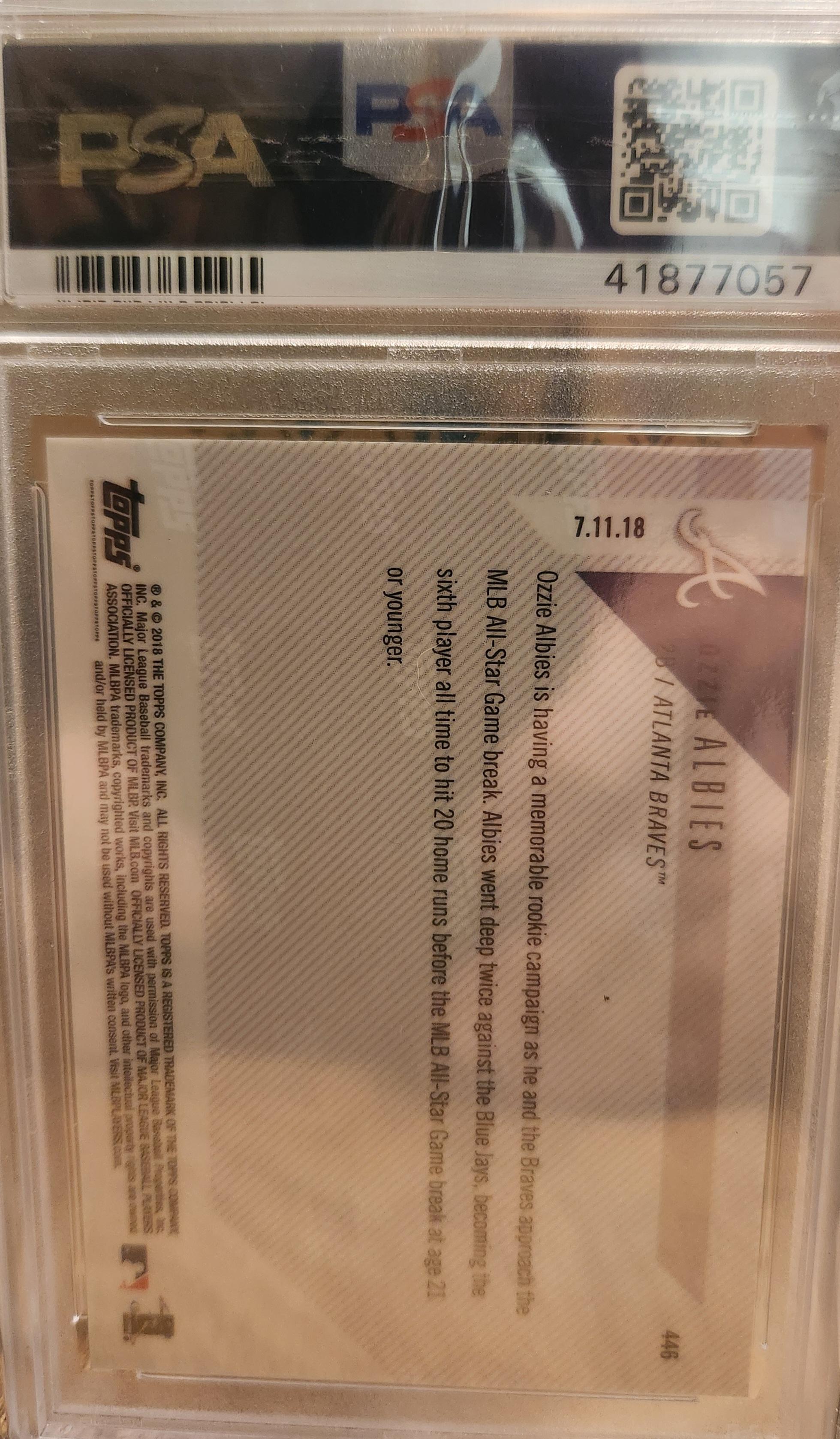 2018 TOPPS NOW #446 OZZIE ALBIES