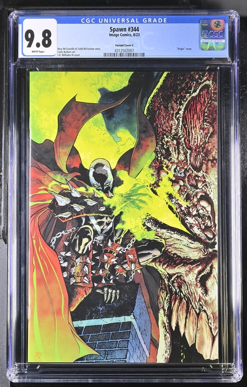 Spawn #344 CGC 9.8 J.H. Williams III Virgin cover