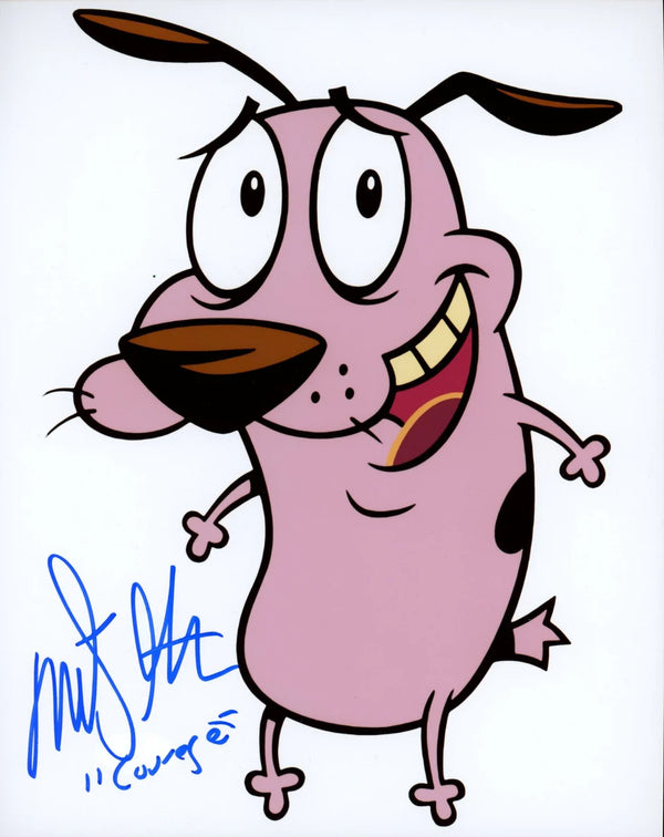 Marty Grabstein Courage the Cowardly Dog 8x10 Signed Photo JSA Certified Autograph