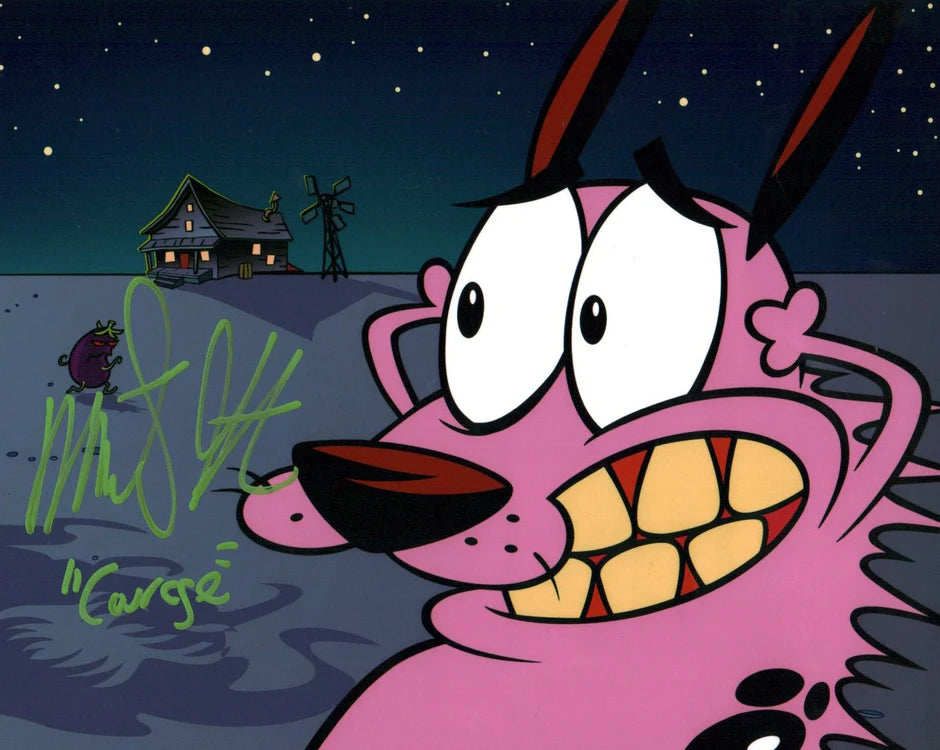 Marty Grabstein Courage the Cowardly Dog 8x10 Signed Photo JSA Certified Autograph