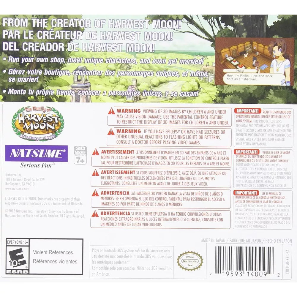 Nintendo 3DS Hometown Story