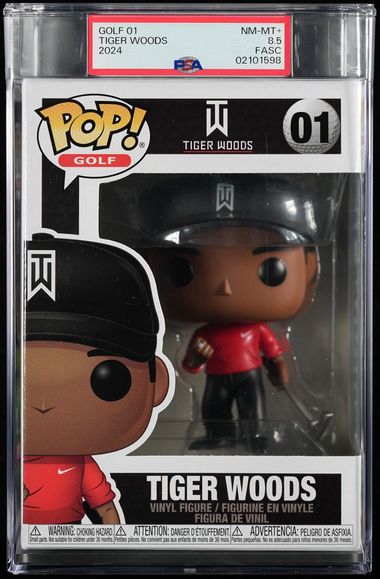 Golf 01 Tiger Woods 2019 PSA Graded Near Mint - Mint+ 8.5