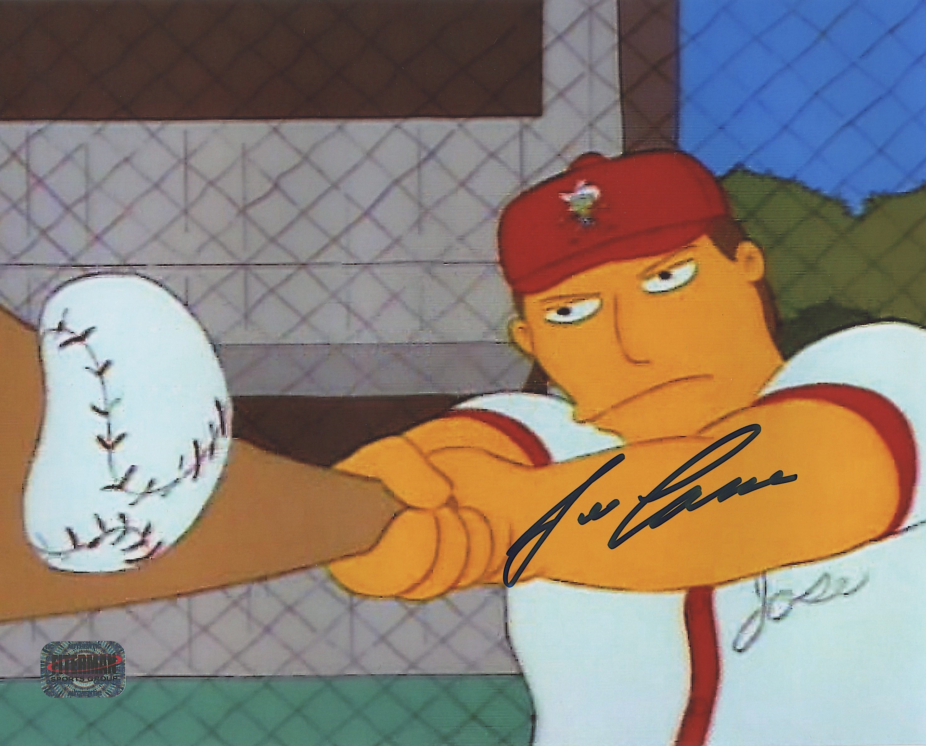 Jose Canseco Signed "The Simpsons" 8x10 Photo (Fiterman Hologram)