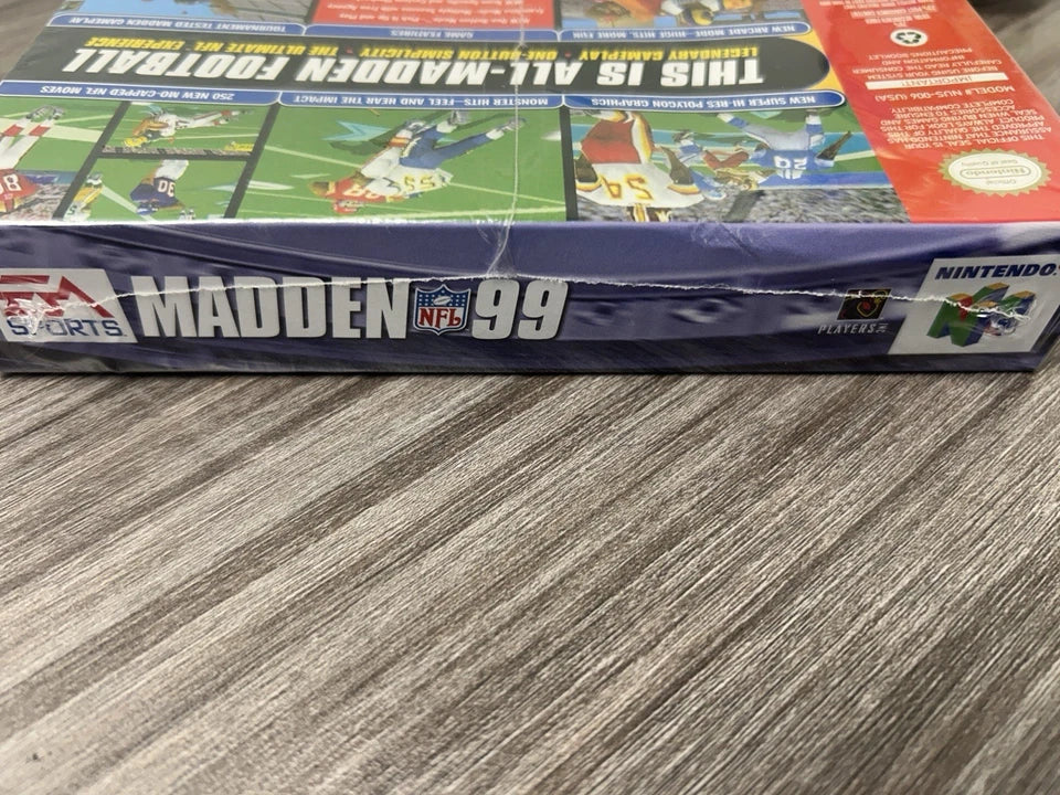 Madden NFL 99 N64 Sealed New in Box (Minor Box Dent)