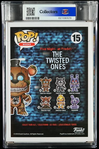 Books 15 Twisted Freddy 2018 PSA Graded Mint 9