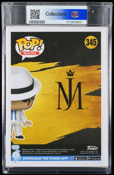 Rocks 345 Michael Jackson 2023 PSA Graded Near Mint - Mint+