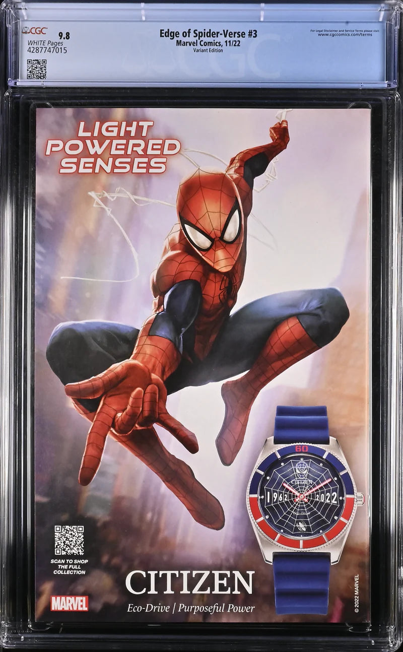 Edge of Spider-Verse #3 Anka 1:10 Retailer Incentive Variant CGC 9.8