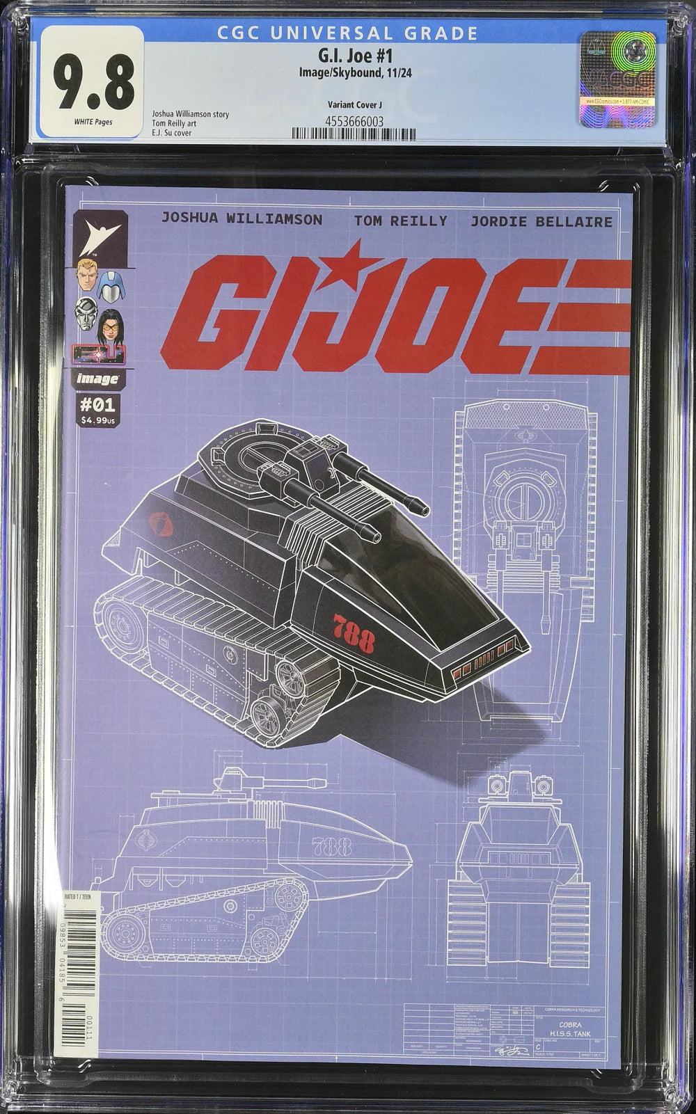 G.I. Joe #1 - Cover J - Su 1:50 Retailer Incentive Variant CGC 9.8