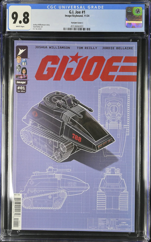 G.I. Joe #1 - Cover J - Su 1:50 Retailer Incentive Variant CGC 9.8