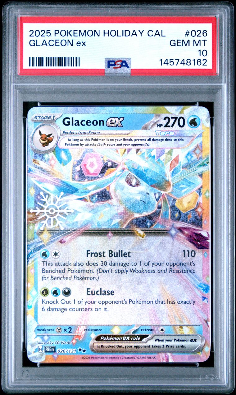 2025 POKEMON HOLIDAY CALENDAR #026 GLACEON EX