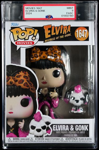 Movies 1647 Elvira & Gonk 2024 PSA Graded Mint 9