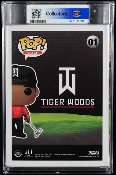 Golf 01 Tiger Woods 2019 PSA Graded Near Mint - Mint+ 8.5