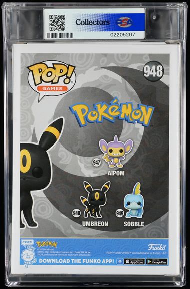 Games 948 Umbreon PSA Graded Mint 9
