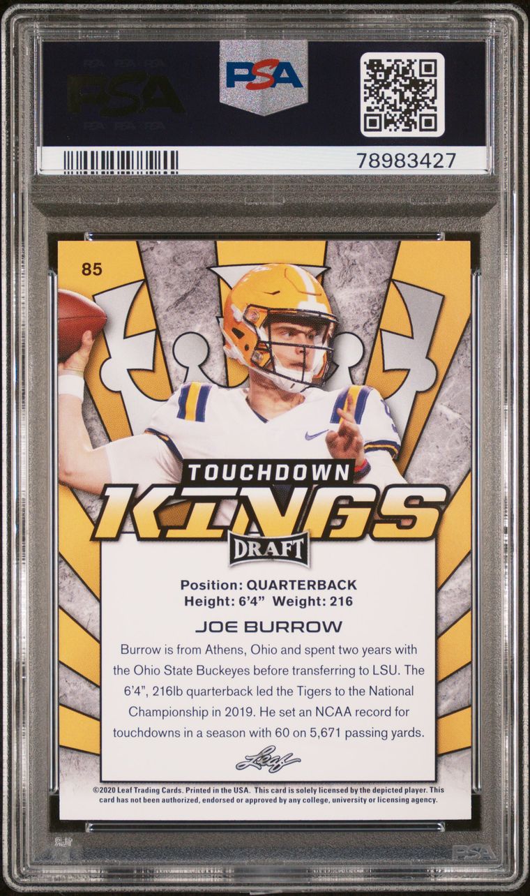 2020 LEAF DRAFT #85 JOE BURROW