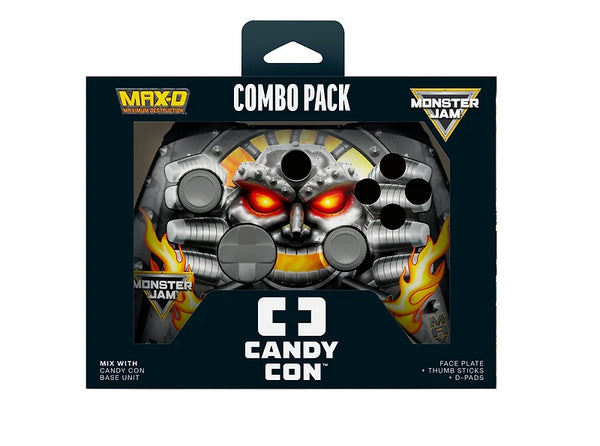 Monster Jam Face Plate Combo Pack For Candy Con Base Unit Controller - MAX-D