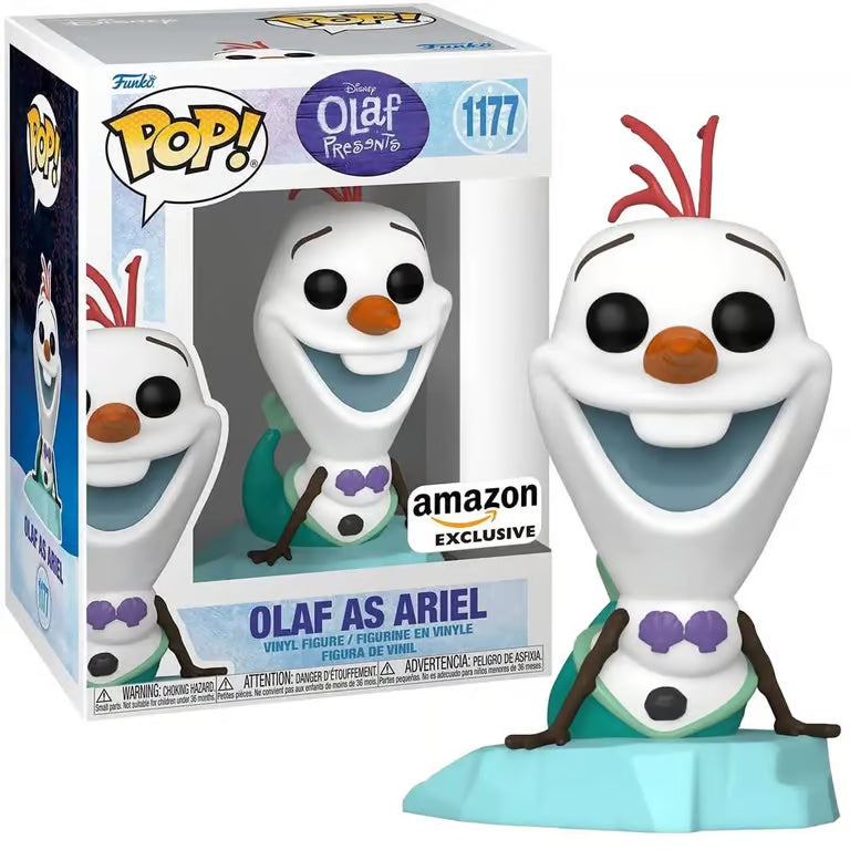 Funko Pop! Disney Olaf Presents OLAF AS ARIEL #1177 AMAZON EXCLUSIVE