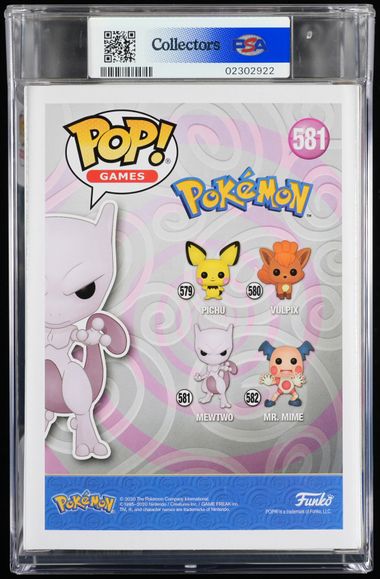 Games 581 Mewtwo 2020 PSA Graded Mint 9