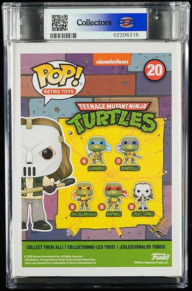 Retro Toys 20 Casey Jones 2020 PSA Graded Near Mint - Mint+ 8.5