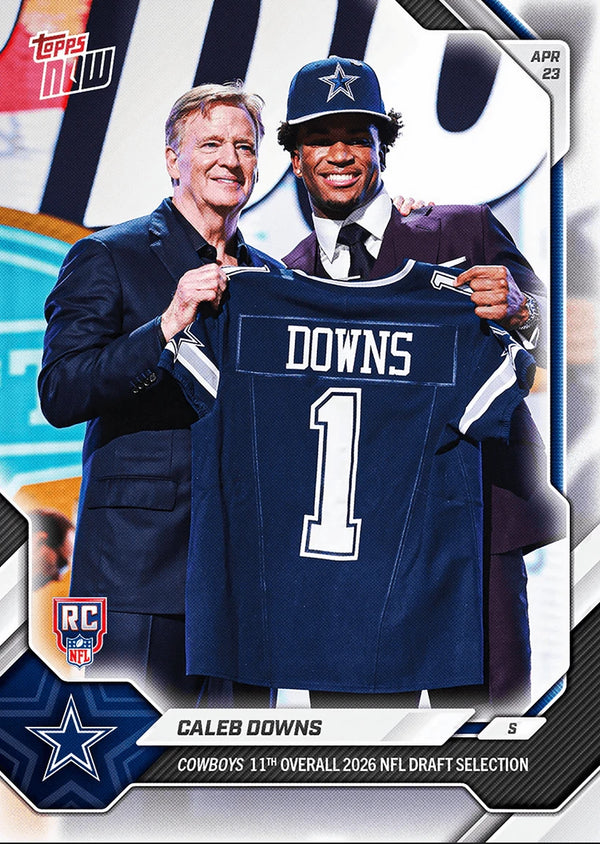Caleb Downs  - 2026 NFL Topps NOW® - Card CDOW - PR: 7866