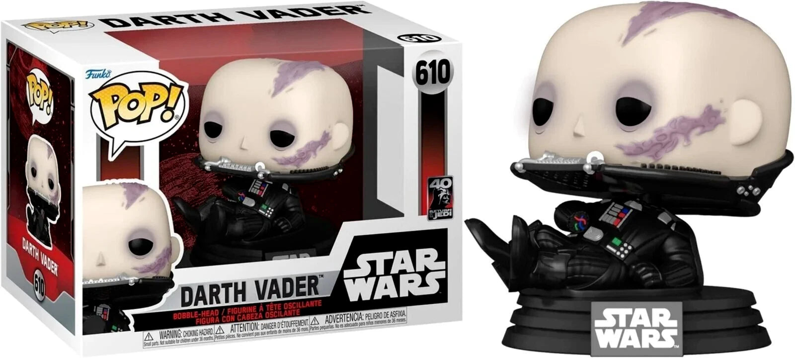 Funko Pop! Star Wars: Return of the Jedi 40th - Vader (unmasked)