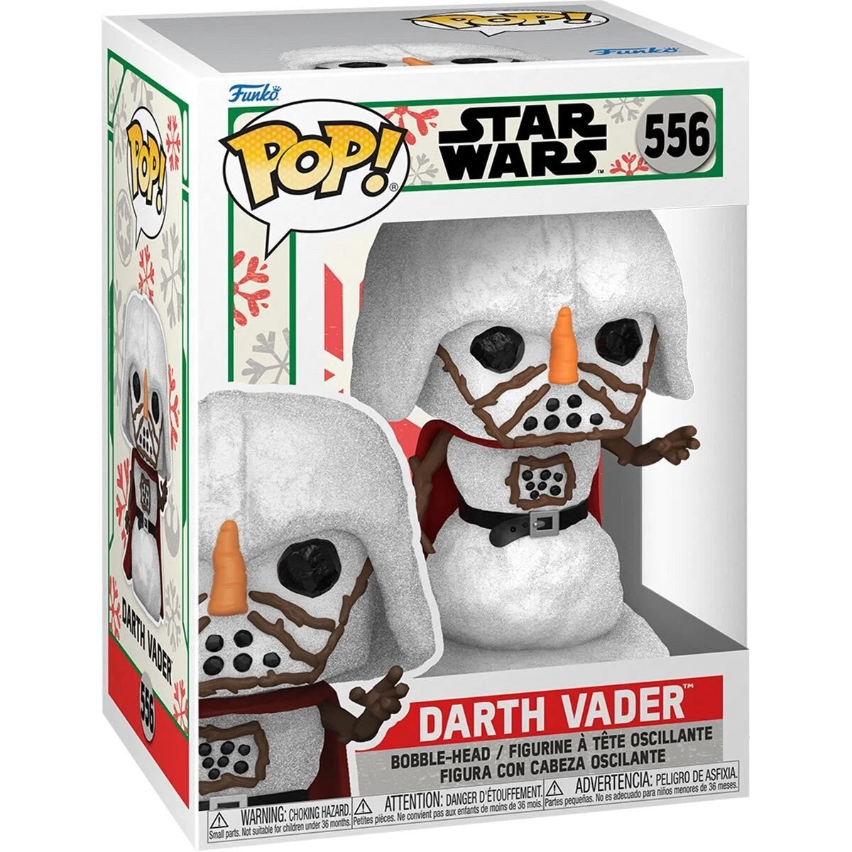 Darth Vader Snowman POP Figure #556 Funko Star Wars Christmas Holiday
