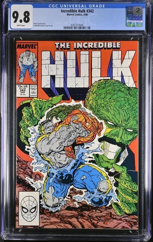INCREDIBLE HULK #342 1988 MARVEL CGC 9.8 TODD MCFARLANE WHITE PAGES