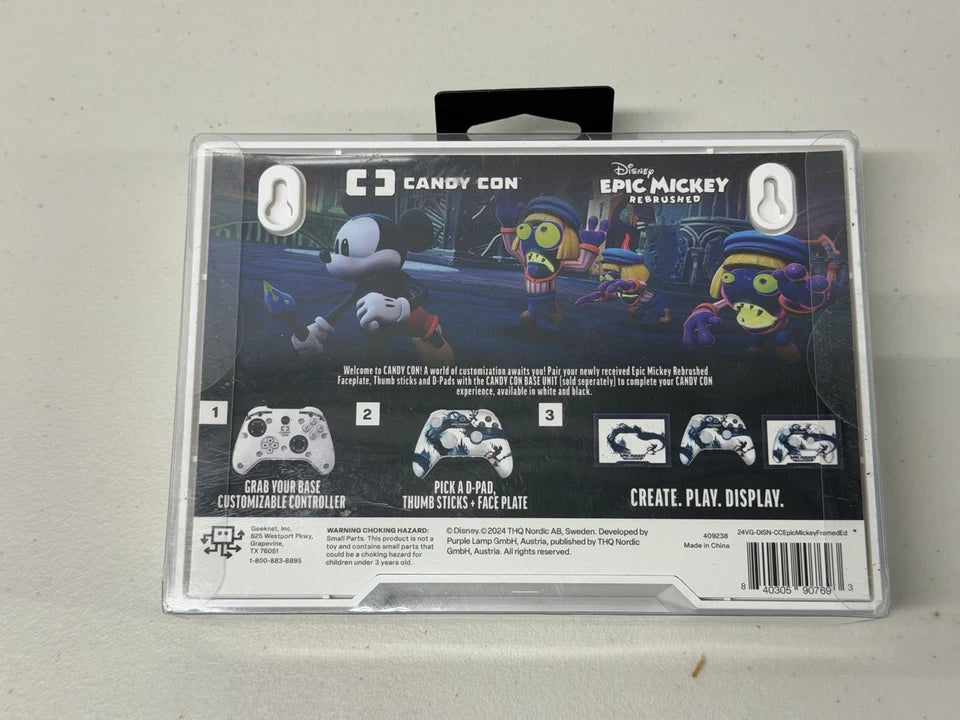 Epic Mickey Rebrushed Pre Order Bonus Faceplate For Candy Con