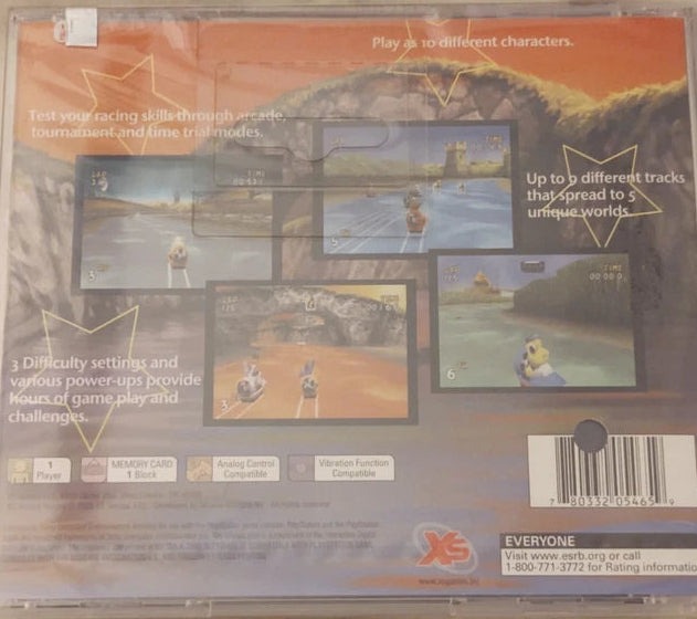 XS Airboat Racing PS1 PSX Sealed in original packaging with hang tab