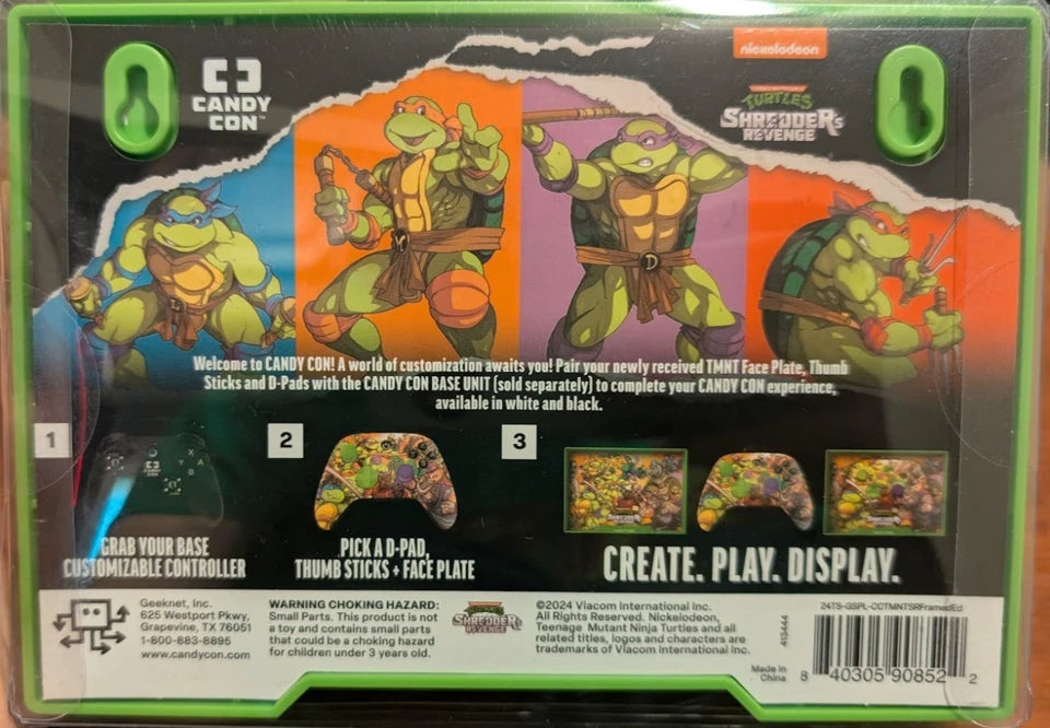 TMNT Shredder’s Revenge Candy Con Faceplate Framed Edition
