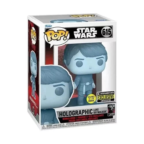 Funko POP! Holographic Luke Skywalker Glow In The Dark #615