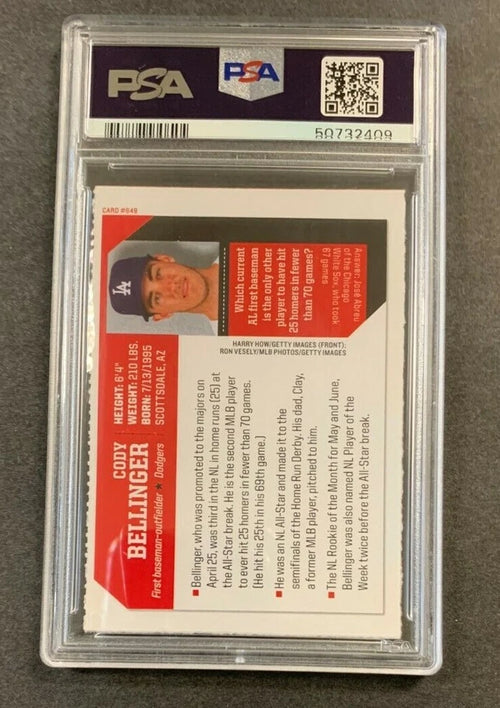 2017 S.I. FOR KIDS #649 CODY BELLINGER
